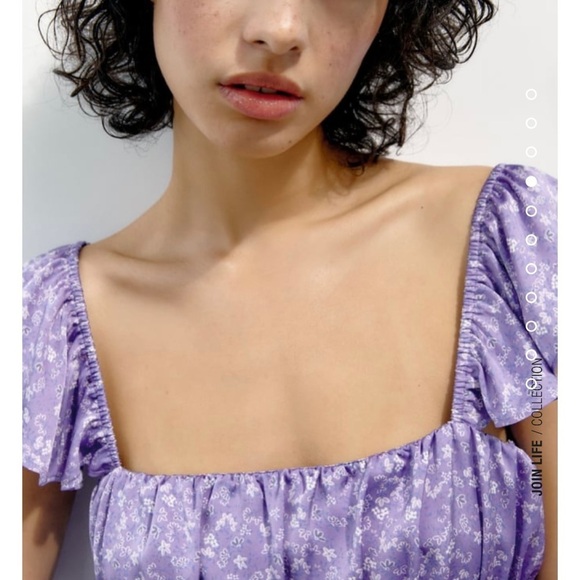 NEW Zara lilac satin effect dress - Picture 4 of 11